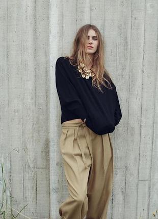 Однотонний трикотажний світшот від zara, розмір м