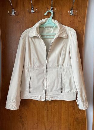 Літня куртка піджак на змійці натуральний котон