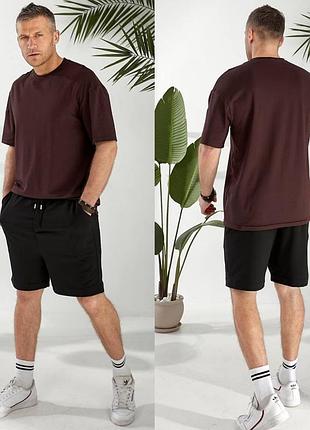 Якісний костюм, літо, шорти і футболка, розміри 48-62