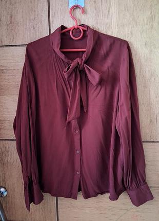 Блуза бордова