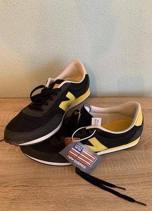 Чоловічі кросівки new balance u410mky , оригінал,чорно-жовті,літо.
