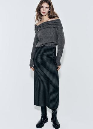 Спідниця олівець в смужку zara studio