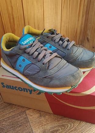 Кроссовки женские saucony jazz low pro, серые, 36-37