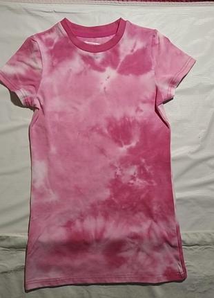 Футболка сукня з принтом tie dye