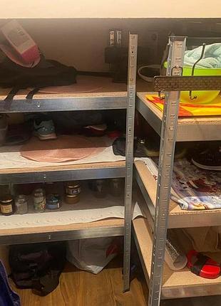 Поличковий стелаж 180х60х30 (5 полиць дсп),оцинкований з полицями дсп для дому,офісу,підвалу,гаражу