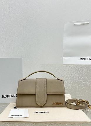 Сумка jacquemus bambino натуральна замша