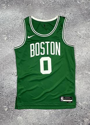 Майка баскетбольная мужская зеленая nike boston celtics nba