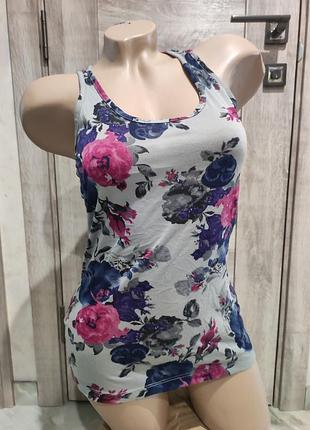 Майка жіноча в квітковий принт f&f