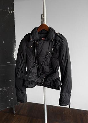 Miss sixty womens black full zip down puffer jacket premium y2k жіночий, чорний пуховик, куртка