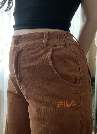 Fila прямі штани вельветові брюки y2k sk8