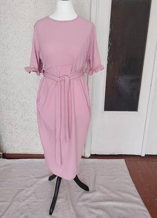 Платье розового цвета boohoo