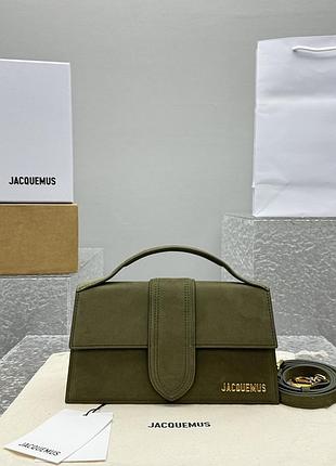 Сумка jacquemus bambino натуральна замша