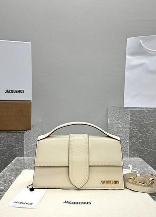 Сумка jacquemus bambino натуральна шкіра