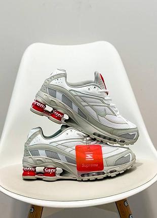 Supreme x nike shox ride 2 кросівки кросовки кроси