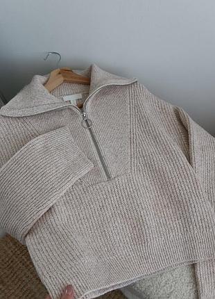 Вязаний світер із замком h&m