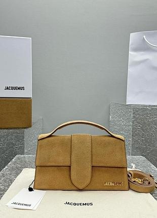 Сумка jacquemus bambino натуральна замша