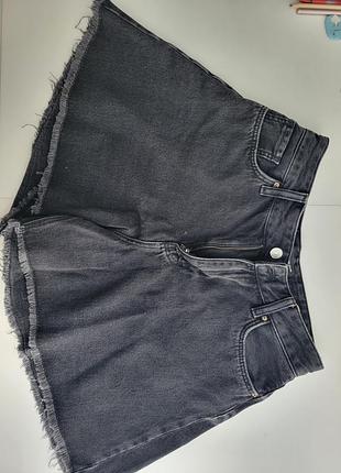 Шорты жіночі colin's ruffled fit 36 розмір, чорно-сірі, нові