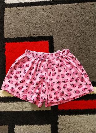 Фірмові шорти в сонечка для дівчинки 6-7 р-tu