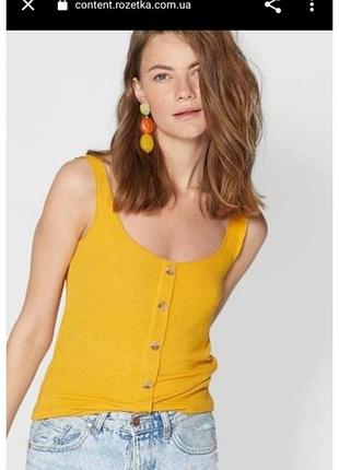 Летняя майка топ женский stradivarius s