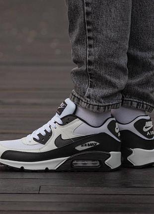 Кроссовки nike air max 90 white black
