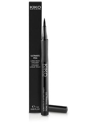 Черная подводка фломастер kiko ultimemate pen eyeliner