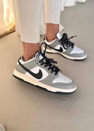 Жіночі кросівки nike sb dunk  👕 grey dark swoosh premium