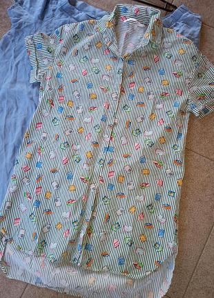 Новое котоновое платье- рубашка с карманами,xs-l,zara trafalur collection.
