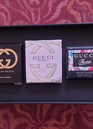 Gucci  набор миниатюр оригинал