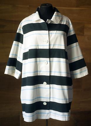 Полосатое дизайнерское платье туника женское marimekko, размер l, xl