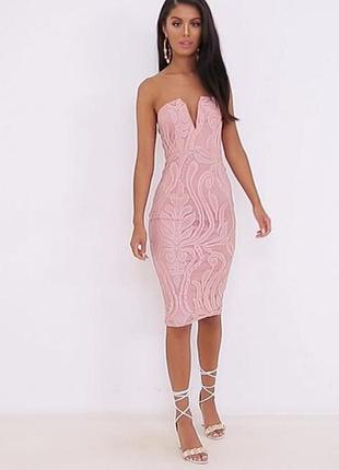 Платье сетевое бюстье