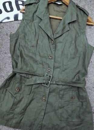 Жилетка пиджак лен