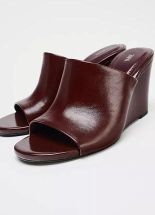 Сабо zara, новые, натуральная кожа