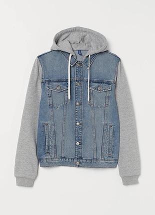 Синя демісезонна джинсовка куртка divided xs