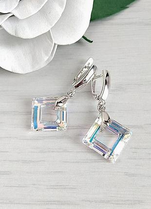 Сережки swarovski