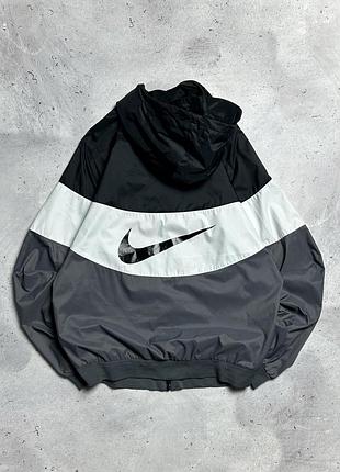 Nike big swoosh nylon jacket,нейлоновая ветровка найк бег свиш