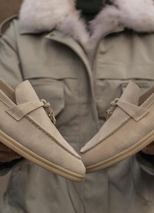 Loro piana beige🆕 шикарные женские балетки 🆕 купить наложенный платёж2 фото