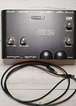 Line 6 pod studio ux2 звукова карта