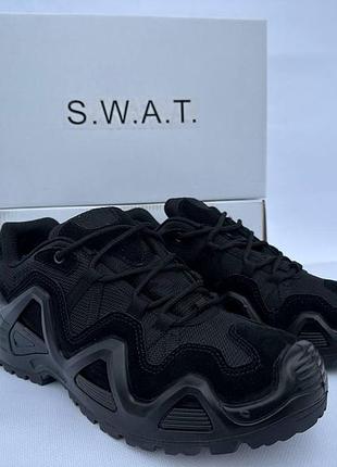 Тактические кроссовки s.w.a.t black — профессиональная обувь для службы и тренировок