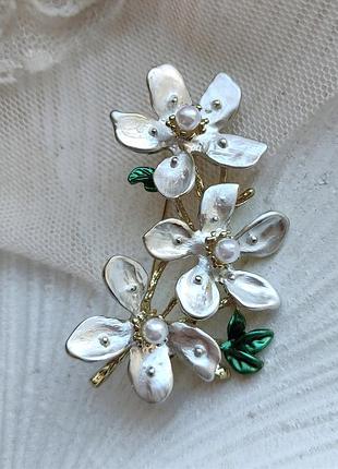 Брошь цветы 5,4 см
