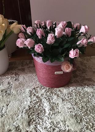 Рози з холодного фарфору ручна робота зроблена для вас з любов‘ю!!4 фото