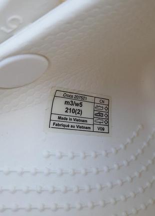 Шлепанцы crocs белые4 фото