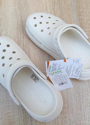 Шлепанцы crocs белые5 фото