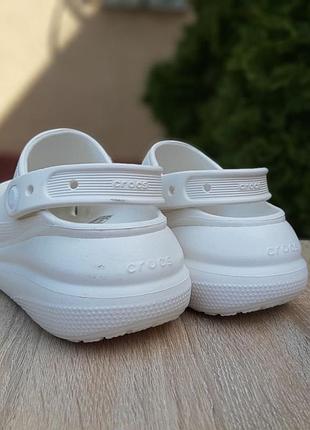 Шлепанцы crocs белые6 фото