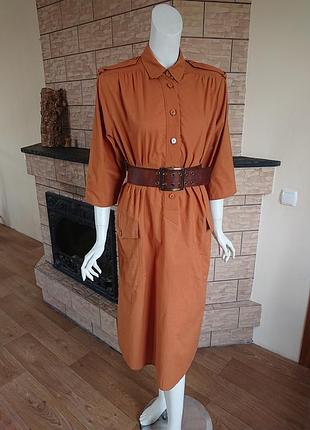 Винтажное платье 80-х годов elegantia by luisa spagnoli  хлопок размер it 46 l