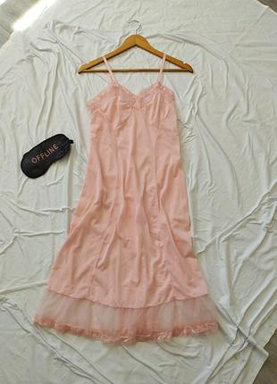 Ночная рубашка в винтажном стиле пижама комбинация платья ночнушка