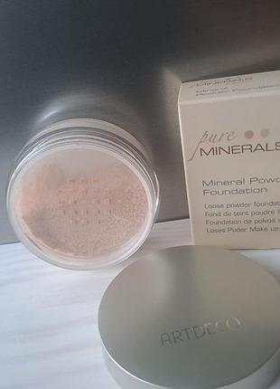 Рассыпчатая пудра artdeco mineral powder foundation