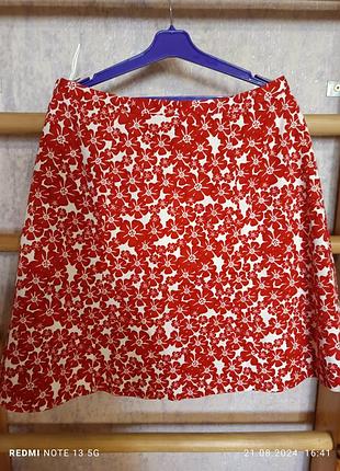 Юбка женская 100% коттон. на подкладке. размер eur 40.