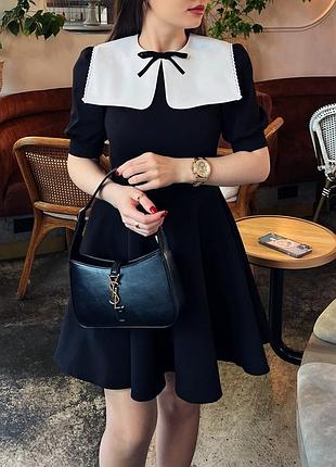 Сукня мрія з об`ємними рукавами та акцентним коміром🤍