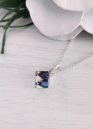 Кулон кубик swarovski