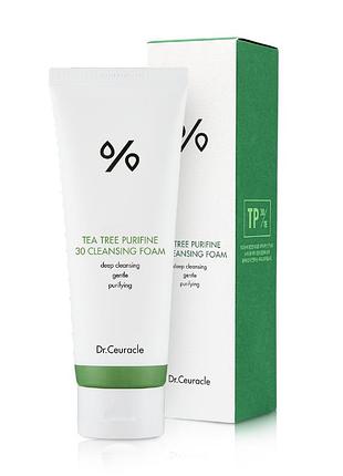 Пенка для умывания с экстрактом чайного дерева dr. ceuracle tea tree purifine cleansing foam 150 ml